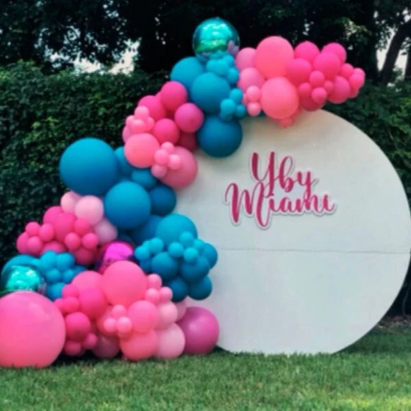 Mi Fiesta Balloons Rose and Blue