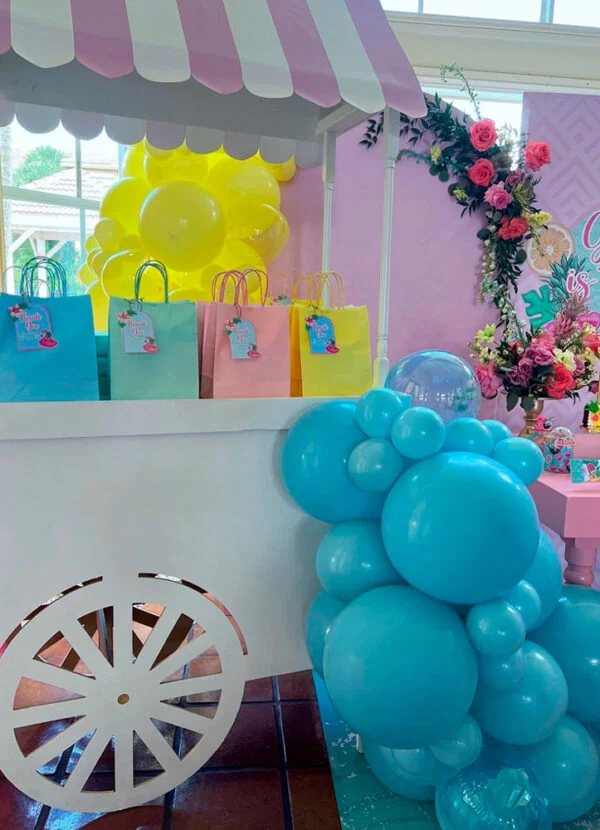 Candy Cart Yellow and Blue